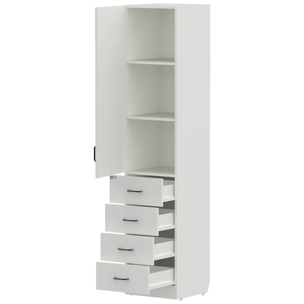 Шкаф-колонка для документов WHITE LITE 4