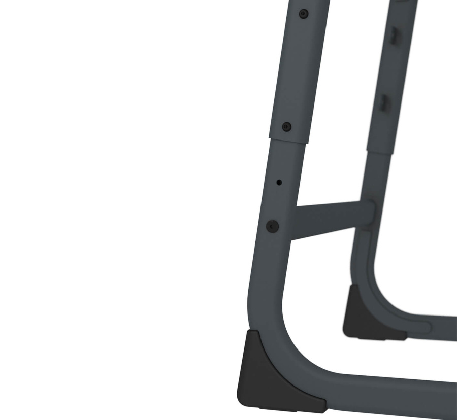 Cтол ученический белый снег/антрацит SHT-T-TN13/3-5