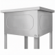 Ванна моечная ВМСн 700/2  2 м/о 600х600х350 (полка с отв., борт;ножка угл.)