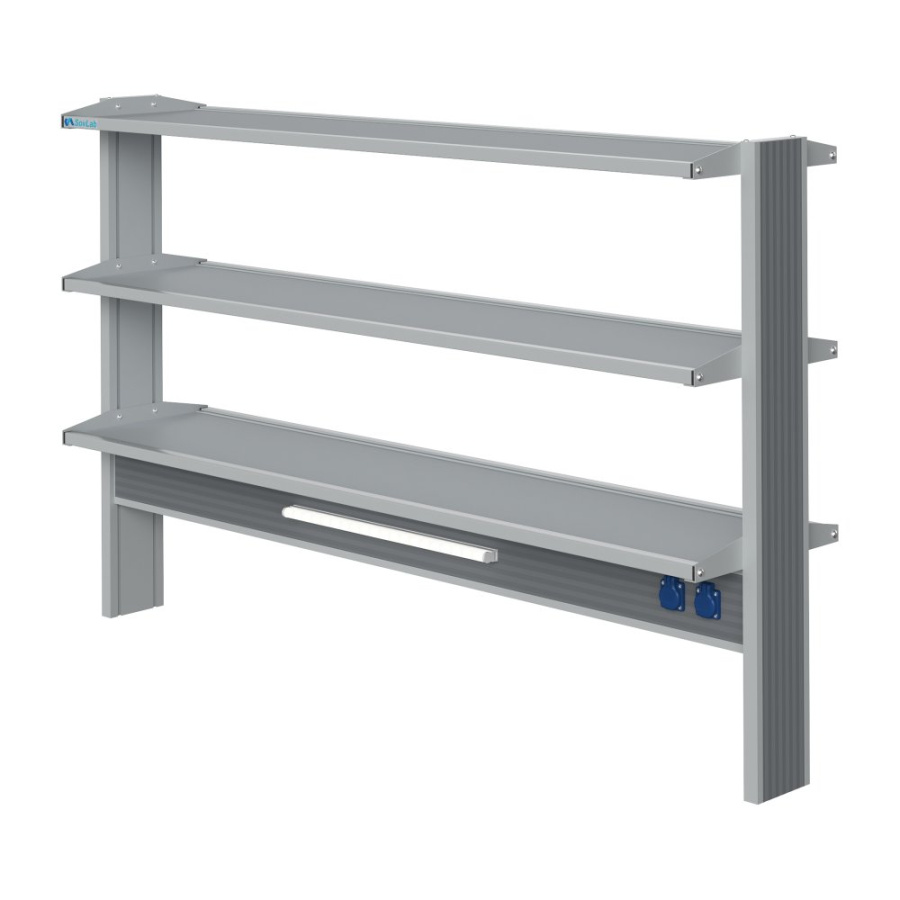 Технологический высокий островной стеллаж Mod. 1800 ТСОв