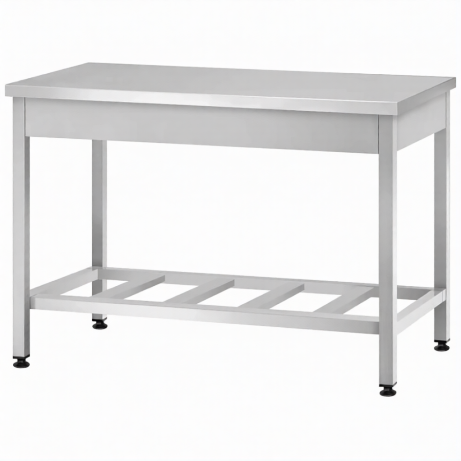 Стол производственный СПРп - 860х1000х600 «Profi Ral» (полка-решетка)