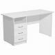 Стол рабочий с тумбой СрТ-3 (ЛДСП белый)