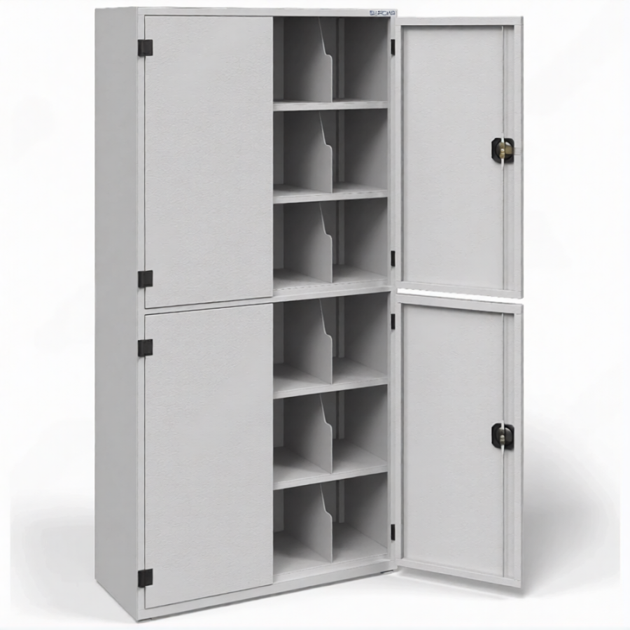Шкаф для 24 противогазов ХПГ-24, 4 дверцы (1704х850х350)
