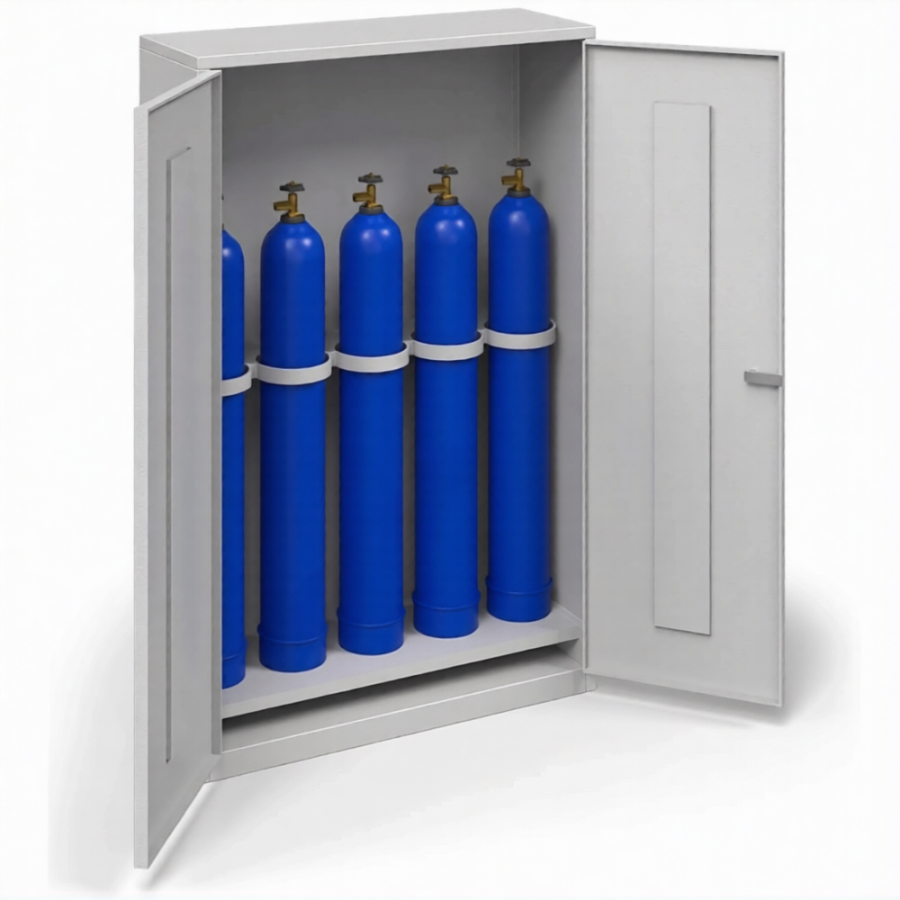 Шкаф для 5-ти кислородных баллонов на 10 л. ШГБК-014 усиленный
